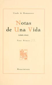 Cover of: Notas de una vida.