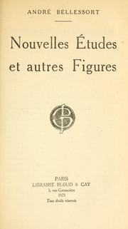 Cover of: Nouvelles études et autres figures.