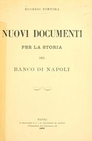Cover of: Nuovi documenti per la storia del Banco di Napoli.
