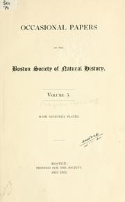 Cover of: Occasional papers.