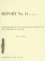 Cover of: Oceanography of the Grand Banks region and the Labrador Sea in 1966 by Thomas C. Wolford