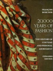 Cover of: 20,000 years of fashion by Boucher, François