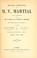 Cover of: OEuvres complètes de M.V. Martial, avec la traduction de mm. V. Verger, N.A. Dubois et J. Mangeart.