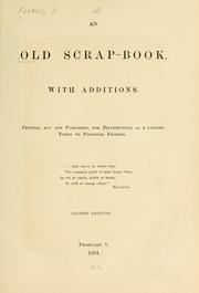 Cover of: An old scrap-book: with additions
