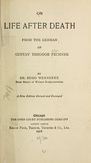 Cover of: On life after death by Gustav Theodor Fechner