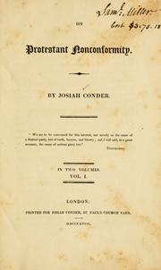 Cover of: On Protestant nonconformity. by Conder, Josiah