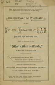 Cover of: On the road to Portland to the national encampment, G.A.R. by with the compliments of the New York, West Shore & Buffalo Railway.