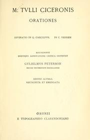 Cover of: Orationes. by Cicero