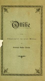 Cover of: Ottilie by Friedrich Gustav Triesch