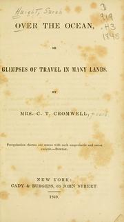 Cover of: Over the ocean: or glimpses of travel in many lands