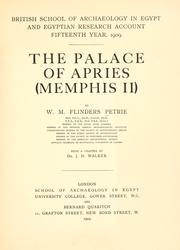 The Palace of Apries (Memphis II by W. M. Flinders Petrie