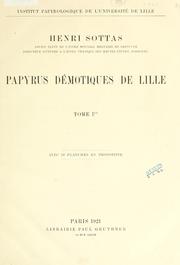 Cover of: Papyrus d©motiques de Lille.