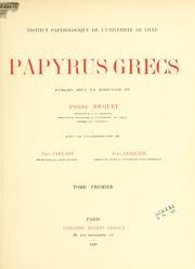 Cover of: Papyrus Grecs. by Jouguet, Pierre