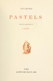 Cover of: Pastels. by Paul Bourget