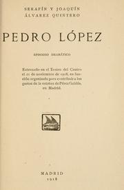 Cover of: Pedro López: episodio dramático