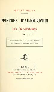 Cover of: Peintres d'aujord'hui.
