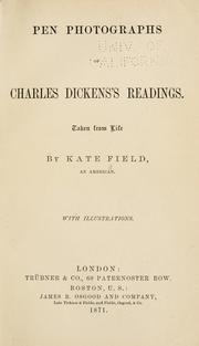 Cover of: Pen photographs of Charles Dicken