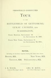 Cover of: Personally-conducted tour to the battlefield of Gettysburg, Luray caverns, and Washington ...