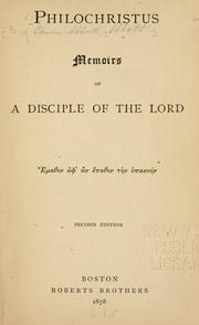 Cover of: Philochristus by Edwin Abbott Abbott