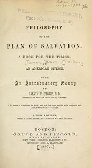 Philosophy of the plan of salvation by James Barr Walker