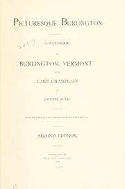 Cover of: Picturesque Burlington by Joseph Auld