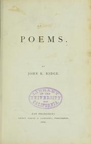 Cover of: Poems