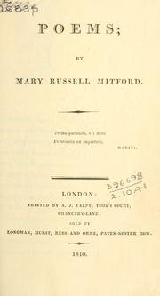 Cover of: Poems. by Mary Russell Mitford