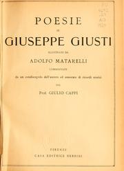 Cover of: Poesie di Giuseppe Giusti