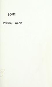 Cover of: Poetical works. by Sir Walter Scott