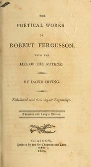 Cover of: Poetical works by Fergusson, Robert