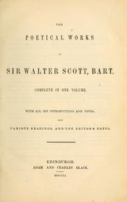 Cover of: Poetical works. by Sir Walter Scott