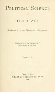 Cover of: Political science by Woolsey, Theodore Dwight