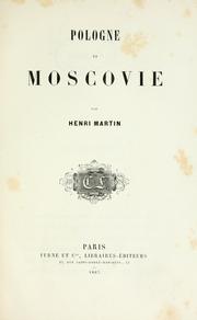 Pologne et Moscovie by Henry Marie Radegonde Martin