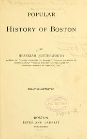 Cover of: Popular history of Boston