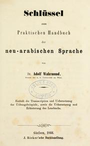 Praktisches Handbuch der neu-arabischen Sprache by Adolf Wahrmund