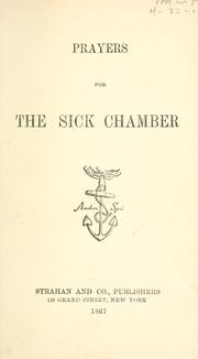 Prayers for the sick chamber