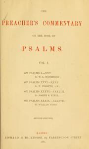 Cover of: The preacher's commentary on the book of Psalms