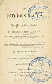 Cover of: Precious blood by Frederick William Faber