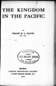 Cover of: The kingdom in the Pacific