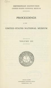 Cover of: Proceedings of the United States National Museum. by United States National Museum.