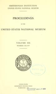 Cover of: Proceedings of the United States National Museum.