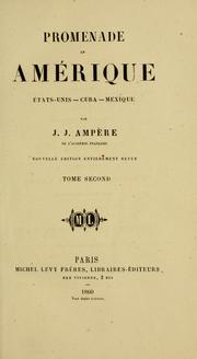 Cover of: Promenade en Amérique by Jean-Jacques Ampère