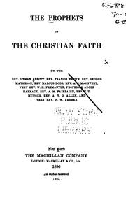 The Prophets of the Christian Faith