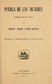Cover of: Puebla de las mujeres: comedia en dos actos