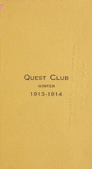 Cover of: Quest Club by 