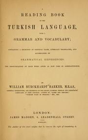 Cover of: reading book of the Turkish language