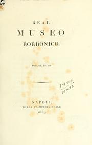 Cover of: Real Museo borbonico.