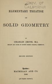 Cover of: An elementary treatise on solid geometry by Charles Smith