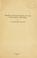 Cover of: Recent developments in Old Testament criticism ...
