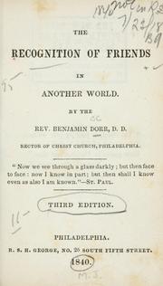 Cover of: recognition of friends in another world.